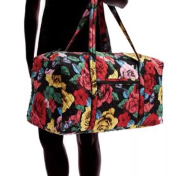Vera Bradley Large Duffel Travel Bag - Havana Rose - Picture 2 of 8